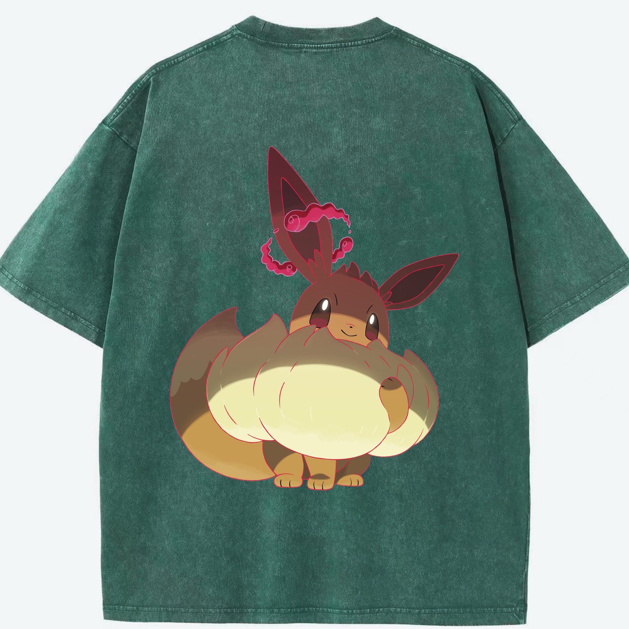 （画像用） ポケットモンスター Pokémon 綿100% ヴィンテージ風 半袖Tシャツ（背面プリント）